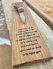 "BANNOCKBURN" Handcrafted Ornamental Sgian Dubh & Solid Oak Wall Plaque - Piece No. JMC002