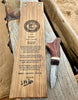 "BANNOCKBURN" Handcrafted Ornamental Sgian Dubh & Solid Oak Wall Plaque - Piece No. JMC002