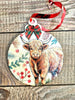 Decoupage Highland Cow Christmas Hanging Ornament (Copy)