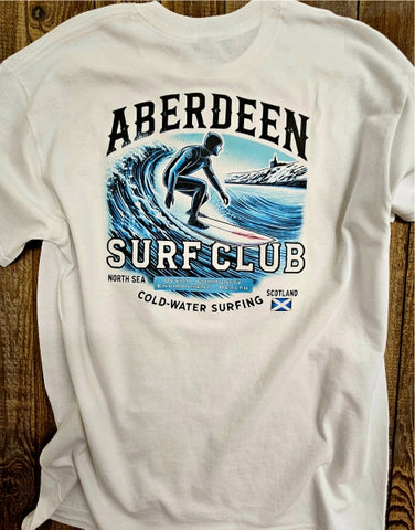 Aberdeen Surf Club T-Shirt Scottish Surfing Aberdeen Scotland Surf Club Aberdeen Cold Water Surfing