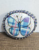 Hand Decorated & Painted Butterfly Pebble