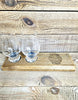 Handcrafted Reclaimed Timber Flight Tray c/w Plain Glencairn Glasses