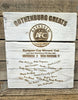 Handcrafted Reclaimed Timber Plaque - Gothenburg Greats (white)