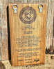 "GOTHENBURG 83" Handcrafted Ornamental Sgian Dubh & Solid Oak Wood Wall Plaque - Piece No. JMC003