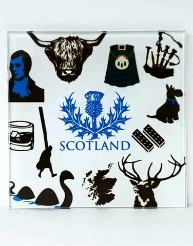 Glass Coaster - SCOTLAND MONTAGE