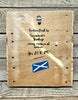 Handcrafted Reclaimed Timber Plaque - One Love One Heart One Soul