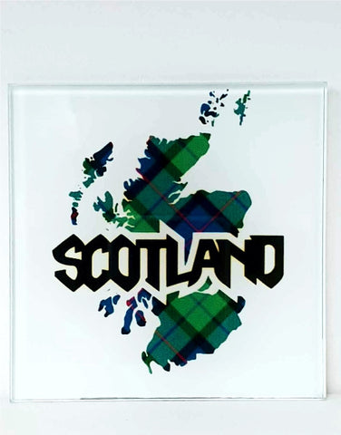 Glass Coaster - SCOTLAND MAP