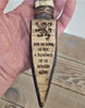 Handcrafted Ornamental Sgian Dubh & Declaration of Arbroath Slate Plaque - Piece No. 001