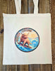 Surfing Highland Cow Tote Bag - Aberdeen Scotland