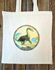 Surfing Loch Ness Monster Tote Bag - Scotland