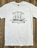 The Tall Ships Aberdeen Scotland Ash Grey T-Shirt with Tall Ship graphic and saltire and thistles