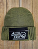 The North East Zip Patch Beannie - Gamekeeper Green