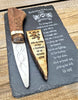 Handcrafted Ornamental Sgian Dubh & Declaration of Arbroath Slate Plaque - Piece No. 001