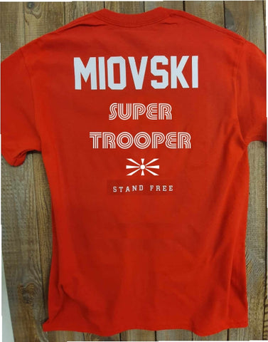 One Love MIOVSKI SUPER TROOPER T - RED/WHITE