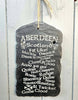 Handcrafted Doric Slate Plaque