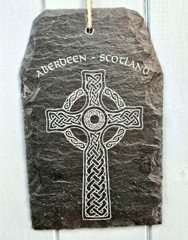 Handcrafted Slate Plaque-Celtic Cross