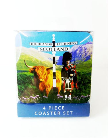 Scotland set of 4 Coasters