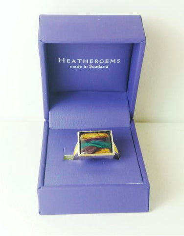 Square Silver Plated Ring