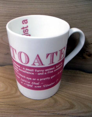 China Mug - Scottish Dialect Word (Stoater)