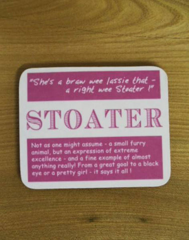 Coaster & Dram Glass Scottish Dialect Word (Stoater)