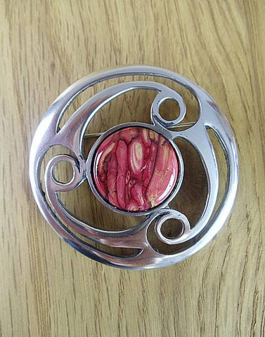 Heathergems Celtic Triskele Brooch