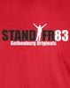 STAND FR83 Gothenburg Originals T-Shirt BLACK'WHITE Graphic