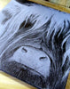 Scottish Highland Cow Slate Plaque & Stand