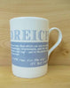 China Mug - Scottish Dialect Word (Dreich)