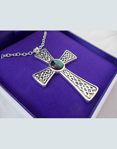 Heathergems Gothic Celtic Cross Pendant
