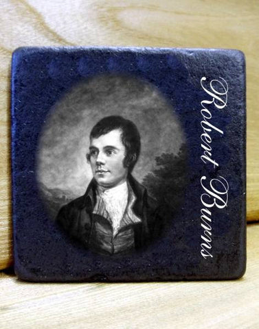 Set of 4mixed Robert Burns Slate Coasters