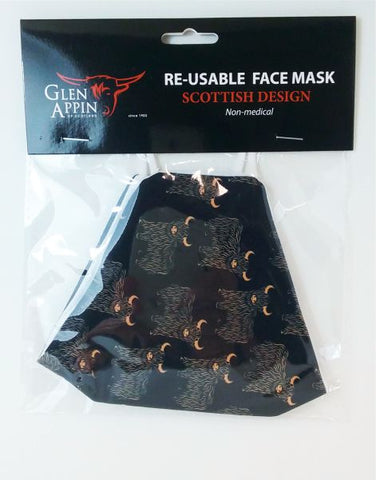 Face Mask - Highland Cow