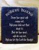 Set of 4mixed Robert Burns Slate Coasters