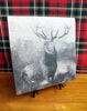 Monarch of the Glen Slate Plaque & Stand