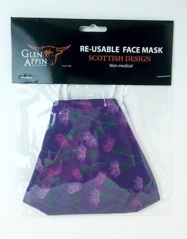 Face Mask - Thistles