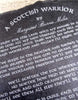 A Scottish Warrior Slate Wall Plaque