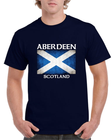 Aberdeen Scotland Saltire T-Shirt