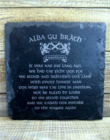 Alba Gu Brath Slate Wall Plaque