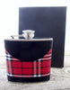 Stewart Royal with Leather Trim Tartan Hip Flask - 6oz