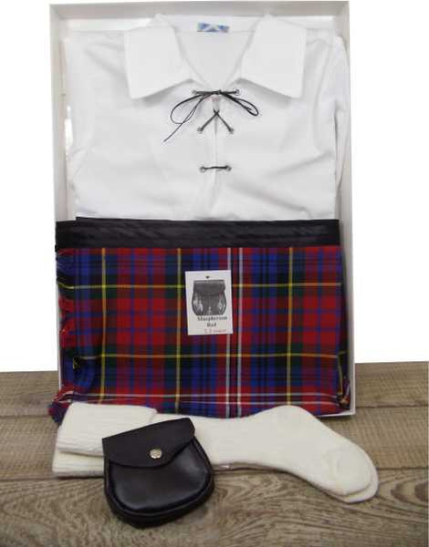 Scottish Baby Braveheart Kilt Outfit 2-3 years - MacPherson Red Tartan