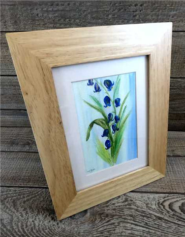 "Bluebells" Original Water Based Oil Painting by Margaret Burns Miles