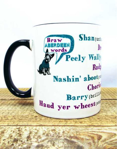 Braw Aberdeen Words Mug