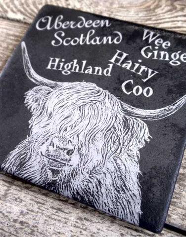 Photo Coaster -Wee Ginger Hairy Coo (C27)