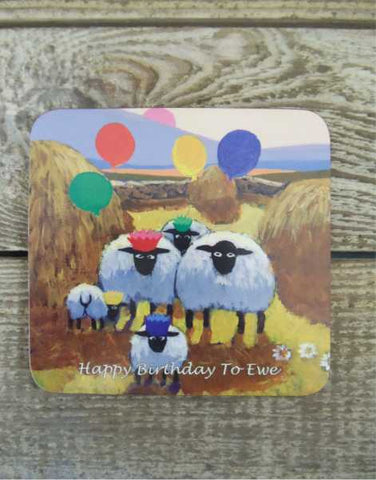 Happy Birthday To Ewe Coaster