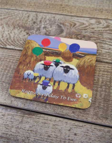 Happy Birthday To Ewe Coaster