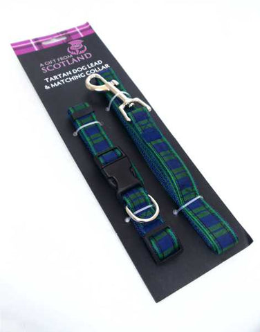 Black Watch Tartan Dog Lead and Matching Collar