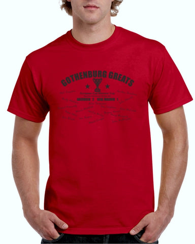 Aberdeen Football Club Gothenburg Greats European Cup Winners Cup 1983 Red Cotton T-Shirt