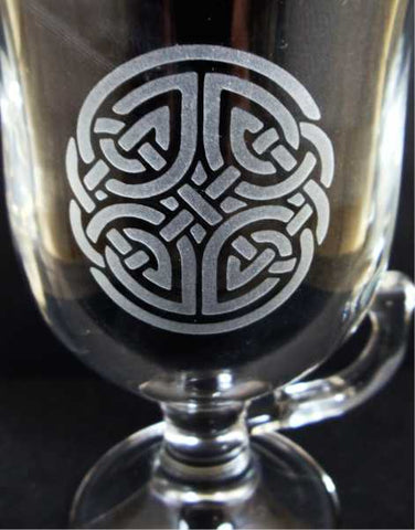 Irish Coffee Glass - Celtic Knot
