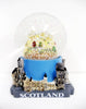 Historical Scotland Souvenir Snow Globe Scotland Souvenir Snow Globes piper scotty dog Edinburgh castle highland cow saltire loch ness monster