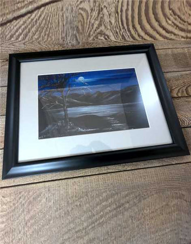 "Loch Lomond by Night" Original Framed Water Based Oil Painting