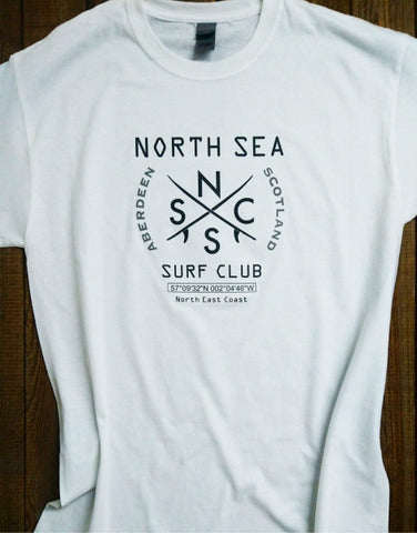 North Sea Surf Club - Adult T white